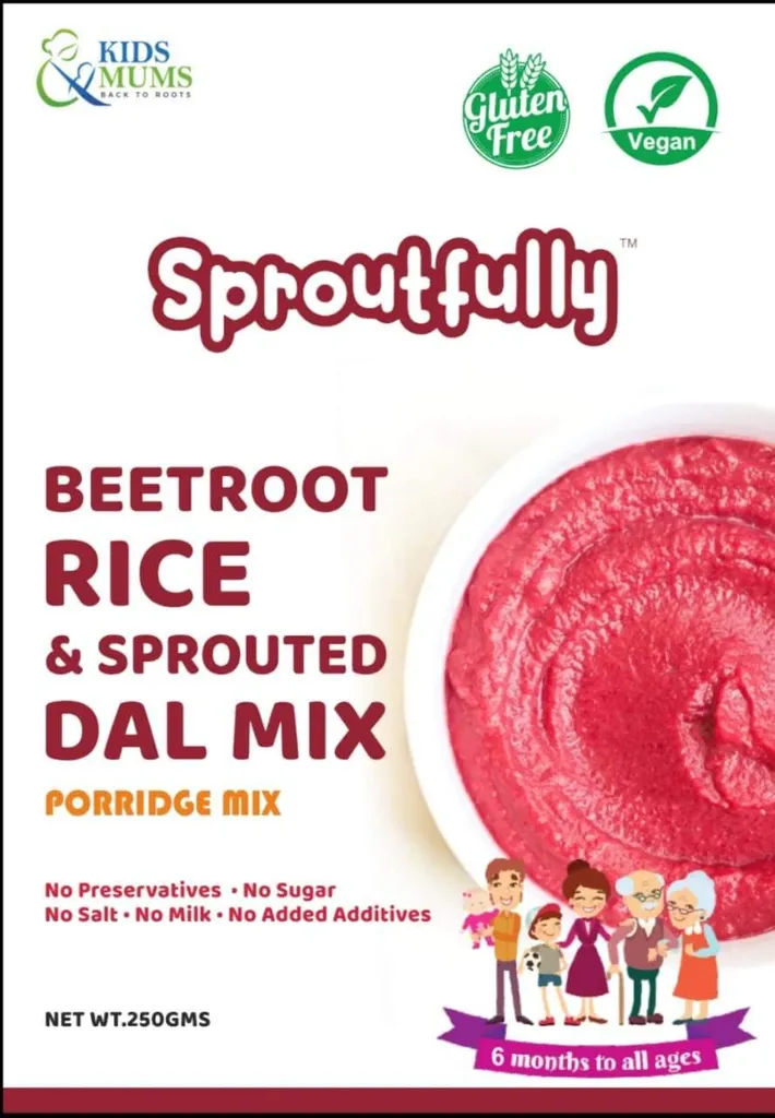 Sproutfully Beetroot Rice Dal Mix