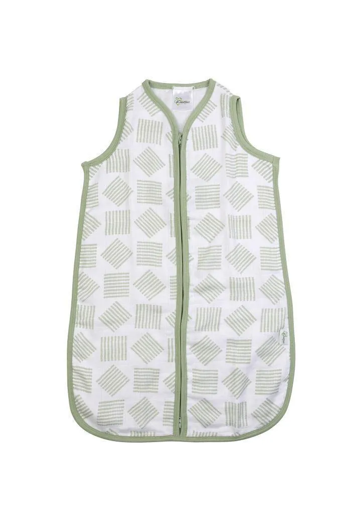 Kaarpas Premium Organic Cotton 2- Layer Muslin Baby Sleeping Bag with Charming Pattern of Line