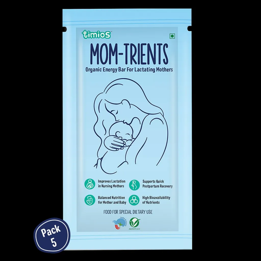 Timios Mom-Trient Energy Bars for Lactating Mothers (200 g) - Pack of 5
