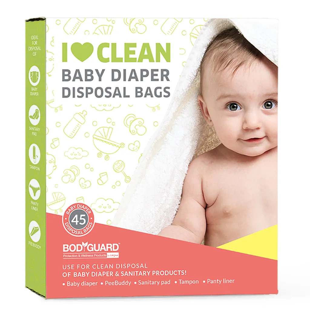 BodyGuard - Baby Diapers and Sanitary Disposal Bag - 45 Bags