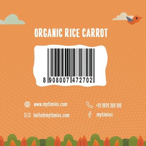 Timios Porridge - Organic Rice, Healthy and, Nutritious for Babies 6+ Months, 200g