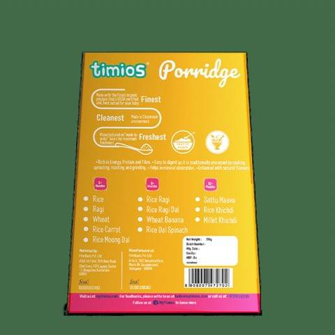 Timios Porridge - Organic Rice, Healthy and, Nutritious for Babies 6+ Months, 200g