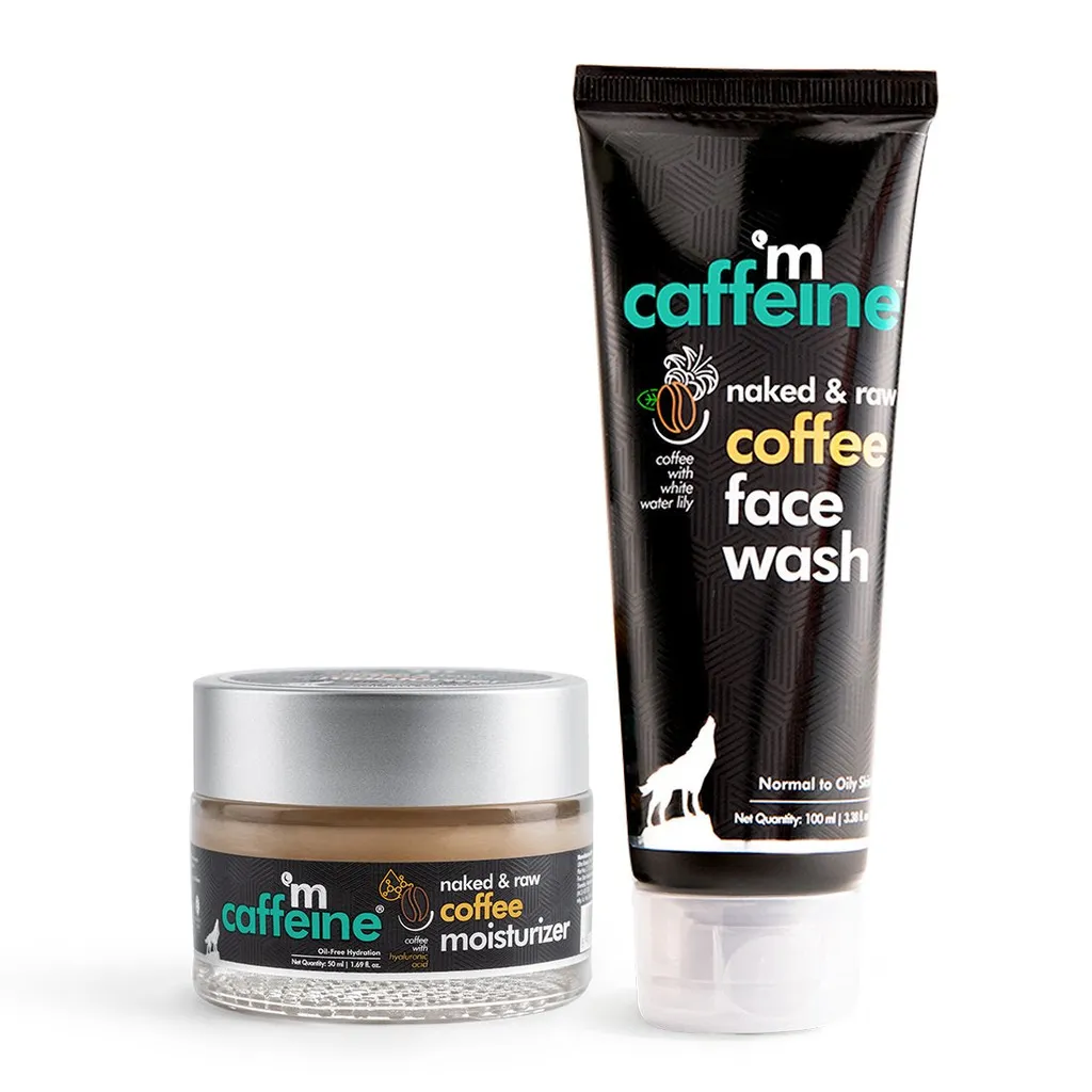 mCaffeine Daily Coffee Face Care Duo - Coffee Face Wash & Oil-free Moisturizer