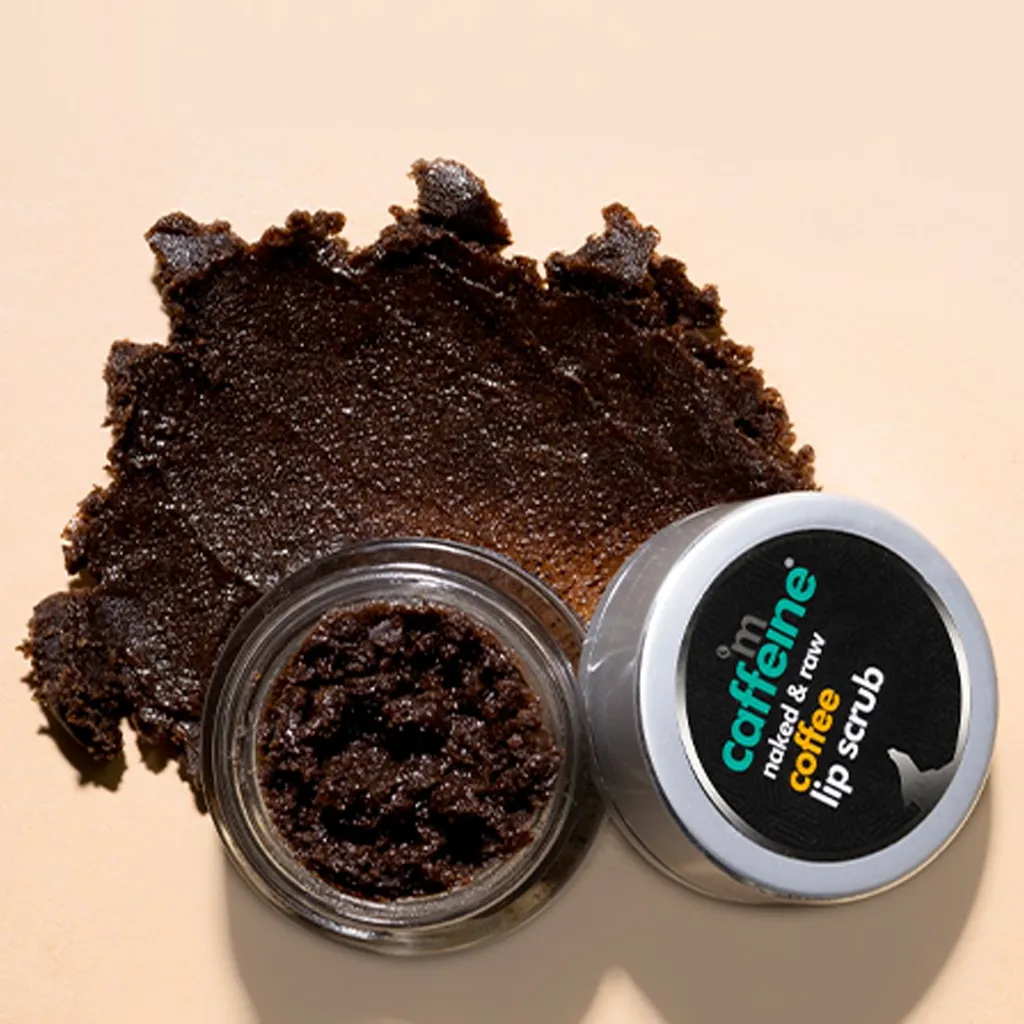 mCaffeine Coffee Lip Scrub for Chapped & Pigmented Lips - 100% Vegan