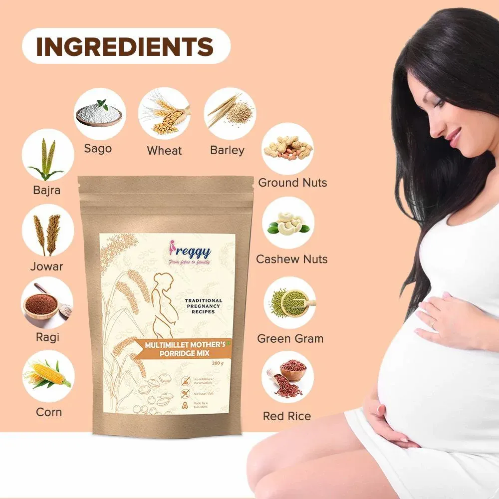 PREGGY Multimillet Mother's Porridges - Healthy Recipe for Pregnant & NewMoms