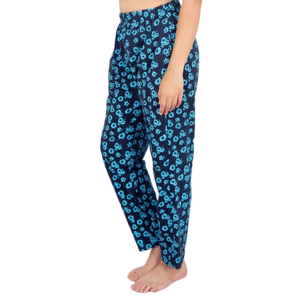 YASHRAM  Morph Maternity Adira Women's Cotton Nightwear Pyjama - Navy Blue & Sky Blue