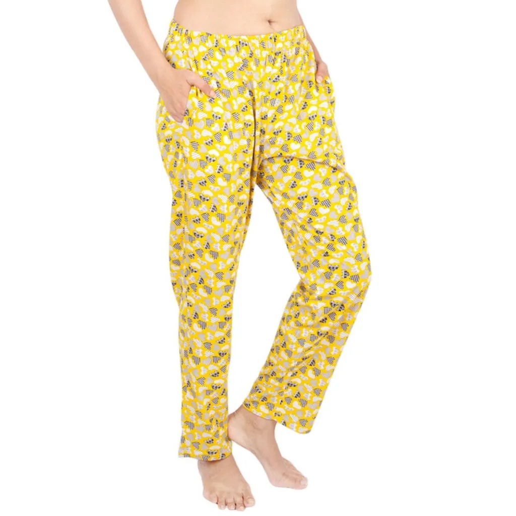 YASHRAM  Morph Maternity Adira Women's Cotton Nightwear Pyjama - Yellow