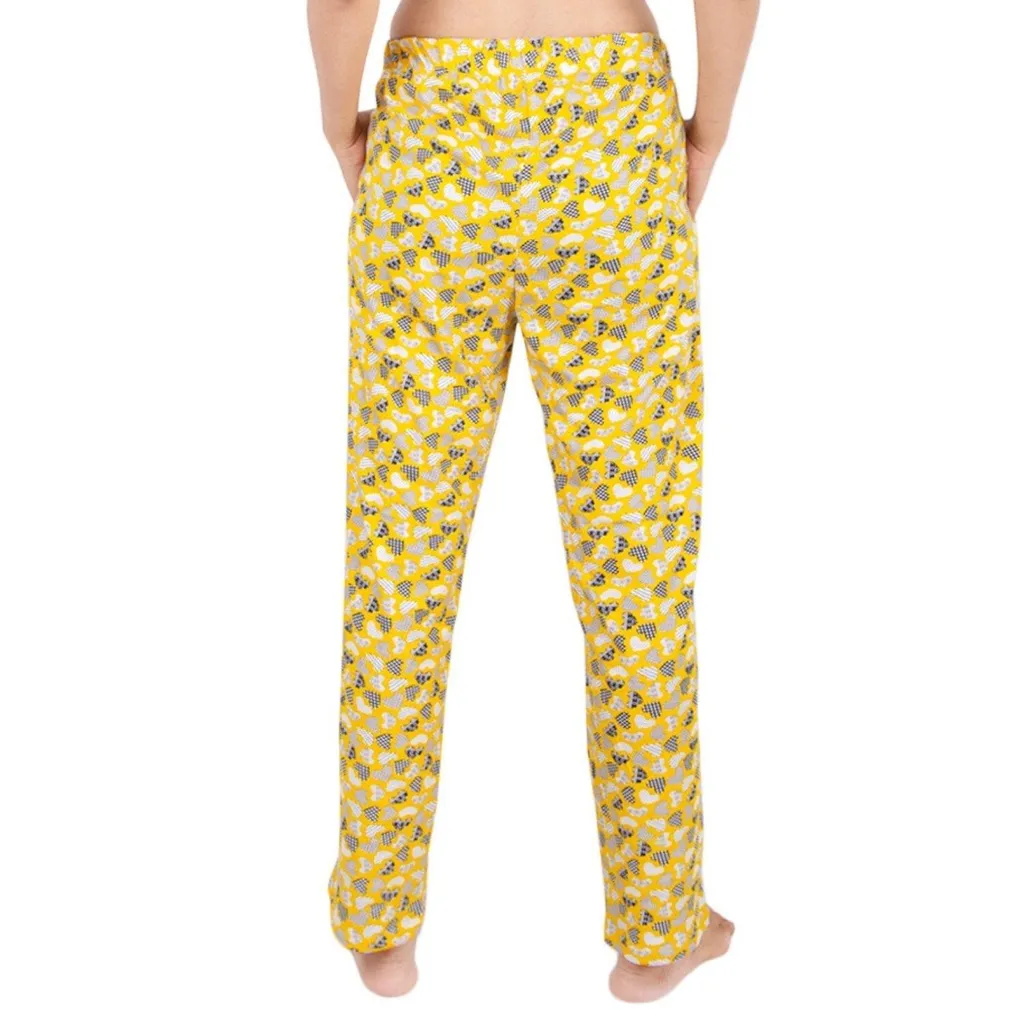 YASHRAM Morph Maternity Adira Women's Cotton Nightwear Pyjama - Yellow
