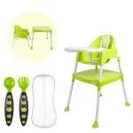 Safe-O-Kid-Convertible 4 in 1Booster HighChair forBaby-Green