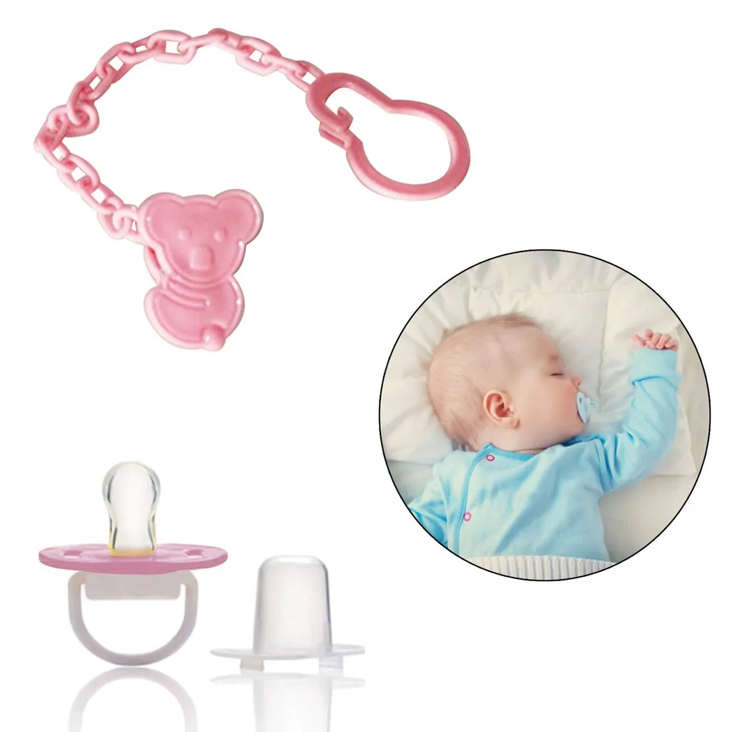 Safe-O-Kid-Designer Pacifier with Holder Chain and Clip