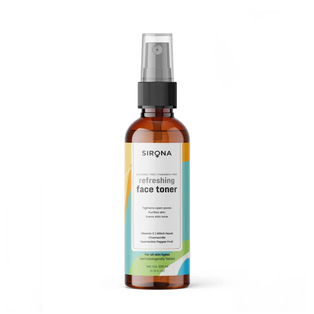 Sirona Sirona Refreshing Vitamin C Face Toner 200 ml for Tightens open pores, Purifies Skin & Evens skin tine
