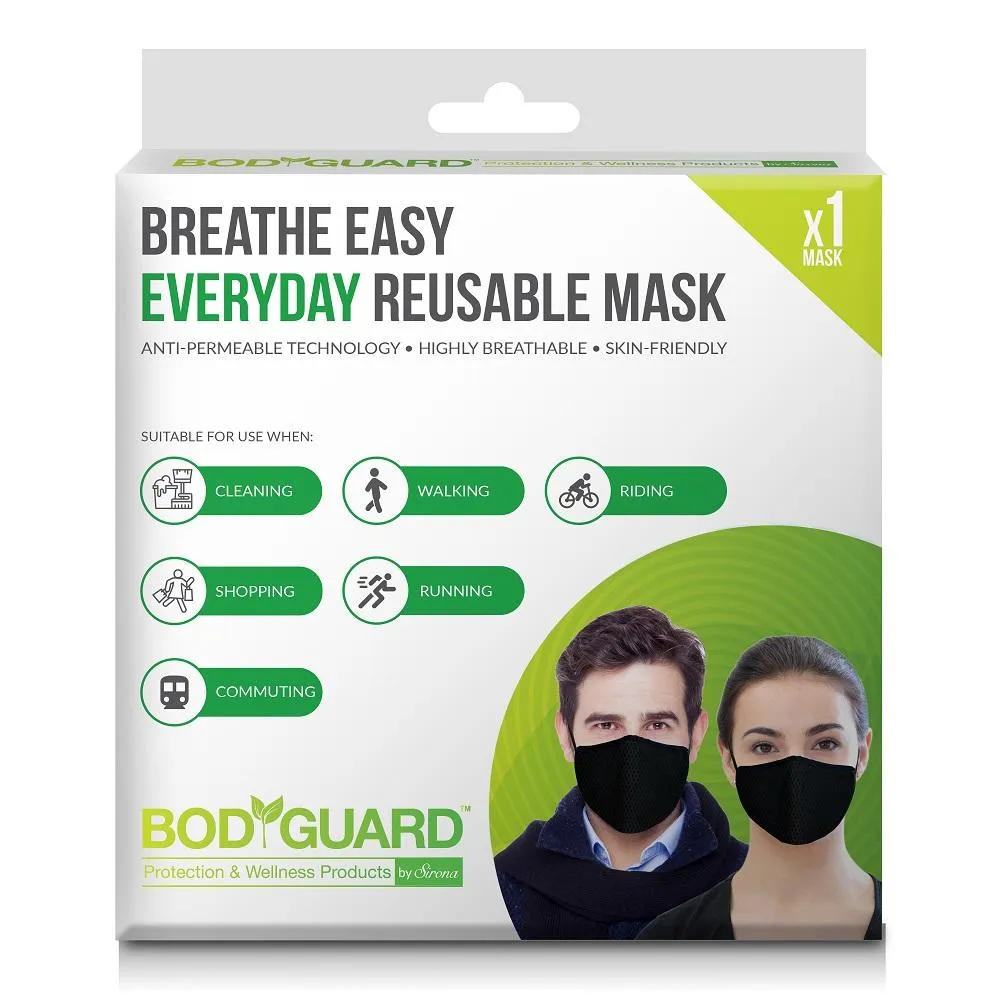 Sirona BodyGuard Breathe Easy Everyday Reusable Anti Pollution Mask