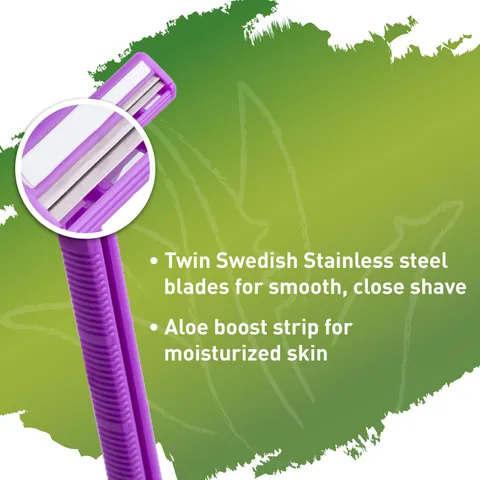 Sirona Disposable Shaving Razor for Women with Aloe Boost - Pack of 1