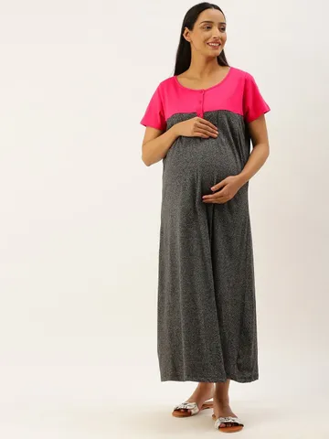 Nejo Feeding/Nursing Maternity Home Dress
