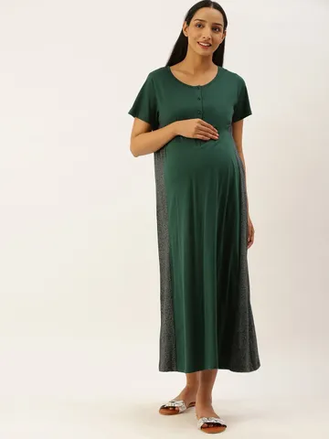 Nejo Feeding/Nursing Maternity Home Dress