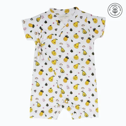 A Toddler Thing - Organic Muslin Knot Jumpsuit - Yellow Mellow