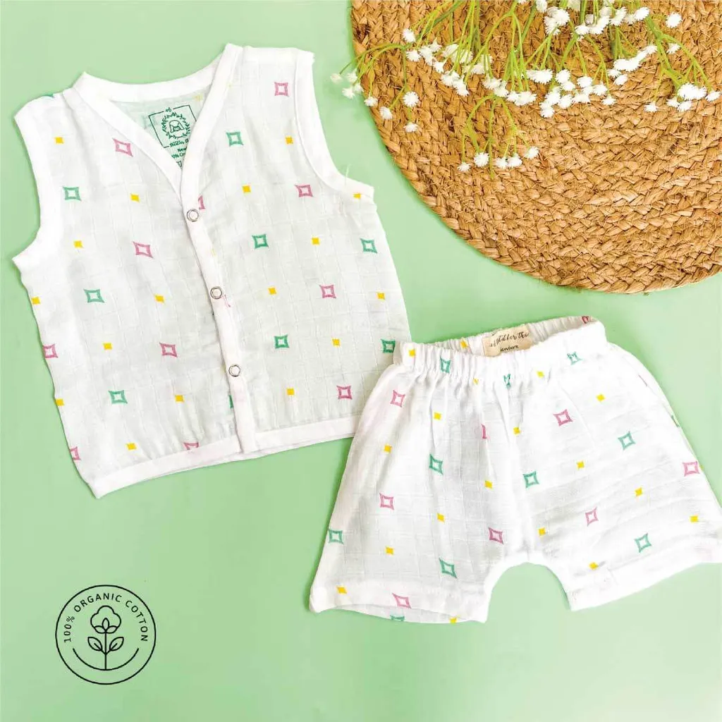 A Toddler Thing - Twinkle - Organic Muslin Jabla and Shorts