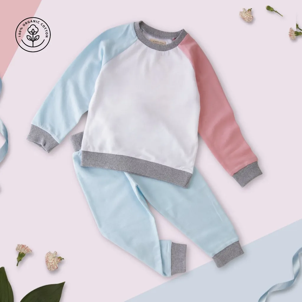 A Toddler Thing - Organic TotWear - Cloud - Sweatshirt & Joggers