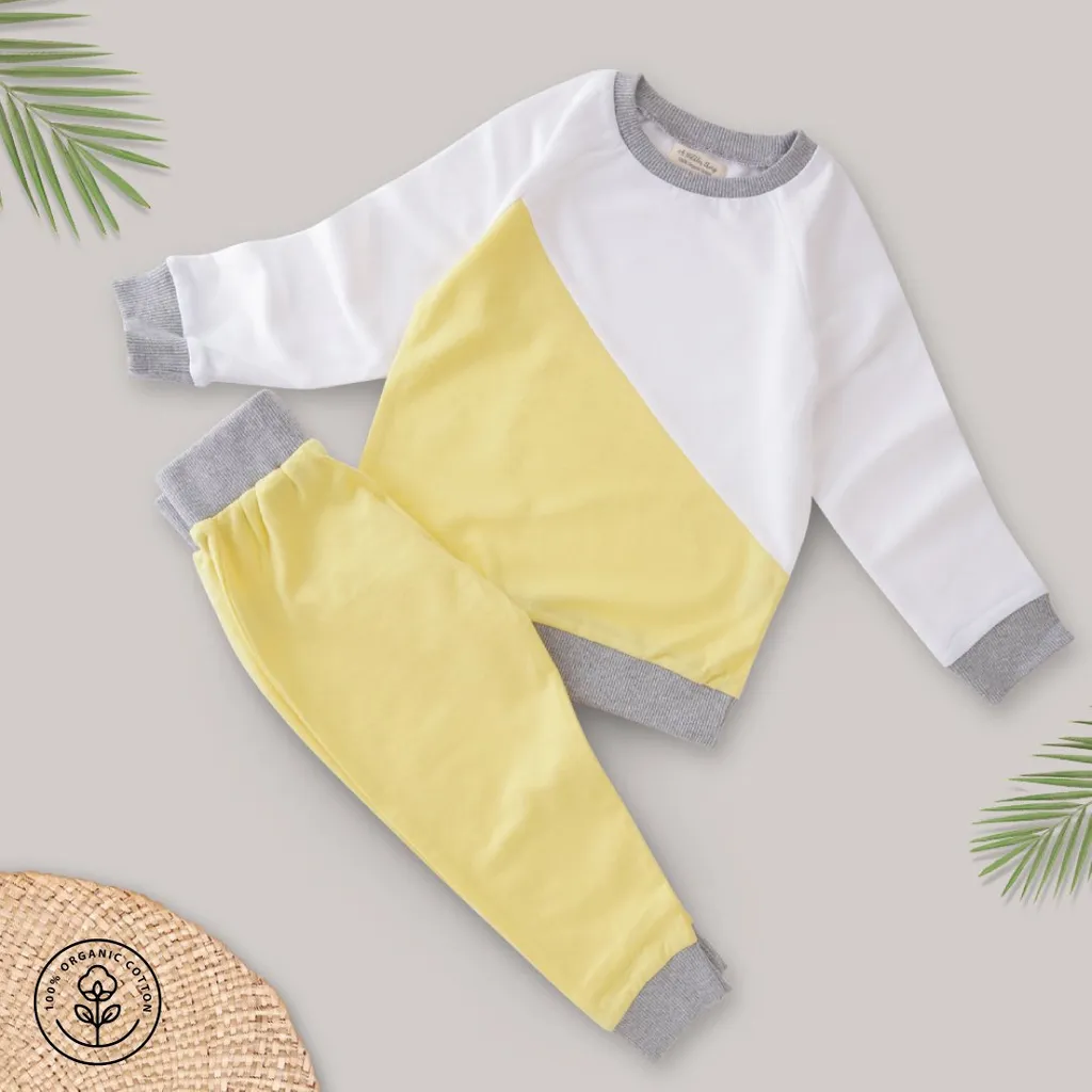 A Toddler Thing - Organic TotWear - Lime - Sweatshirt and Joggers