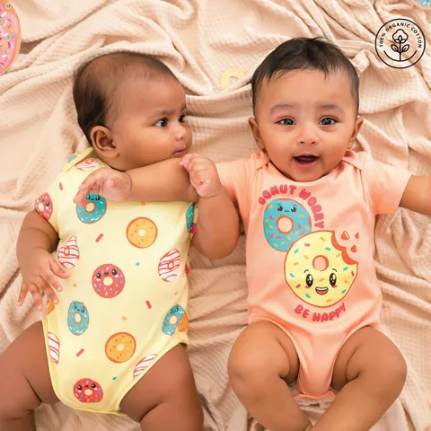 A Toddler Thing - Donut Worry - Organic Rompers (Pack of 2)