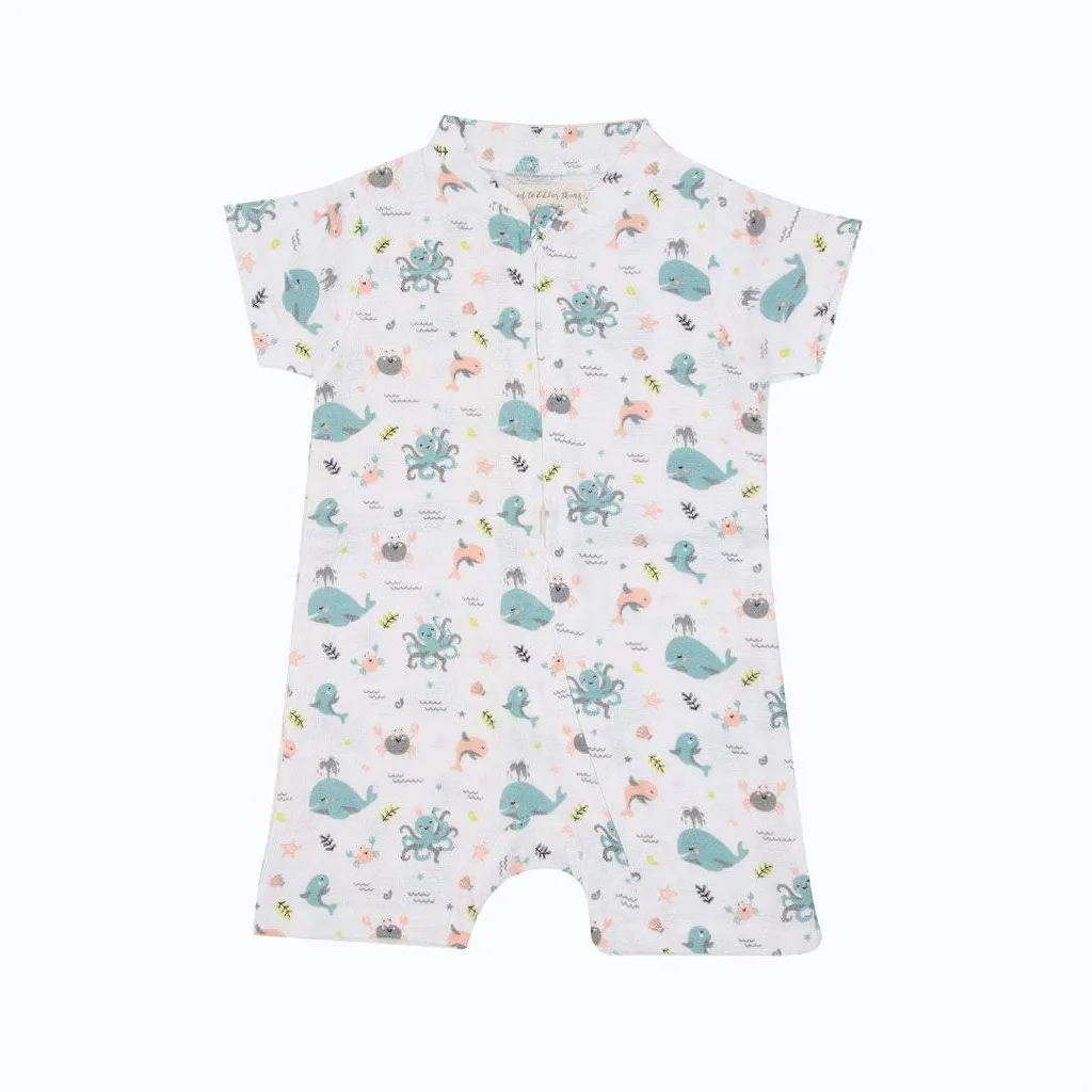 A Toddler Thing - Sea World - Half Sleeve Jumpsuit