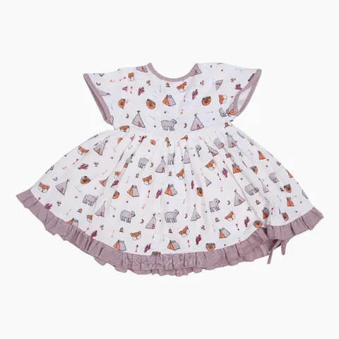 A Toddler Thing - Toddler Tribe - Muslin Frock (Knot Type)