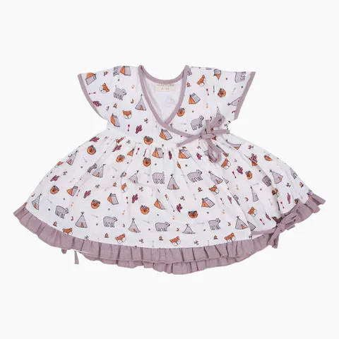A Toddler Thing - Toddler Tribe - Muslin Frock (Knot Type)