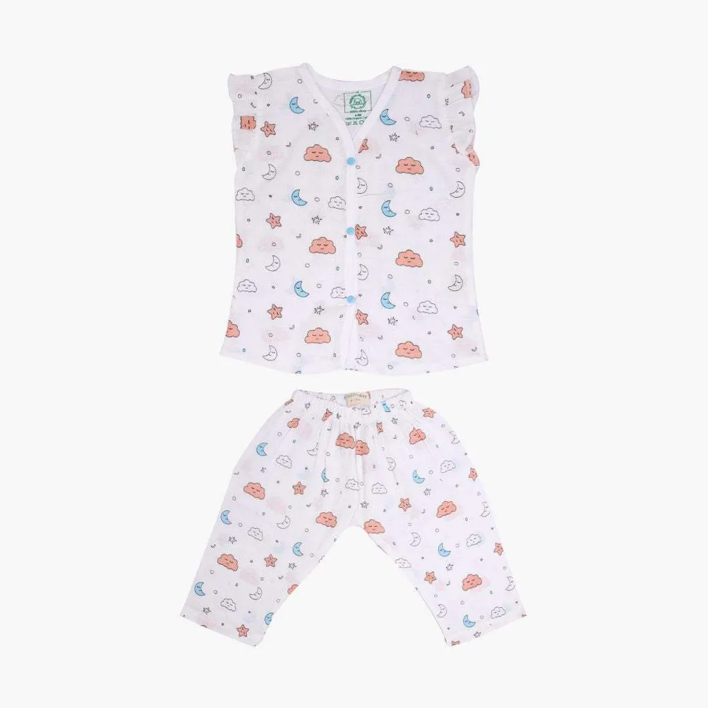 A Toddler Thing - Cloudy Nights - Muslin Sleep Suit Girls