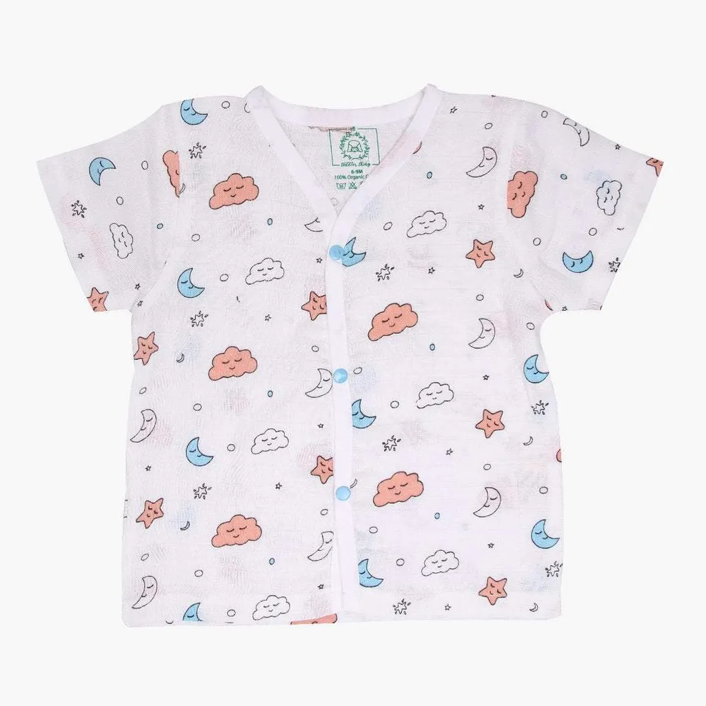 A Toddler Thing - Cloudy Nights - Muslin Sleep Suit Boys