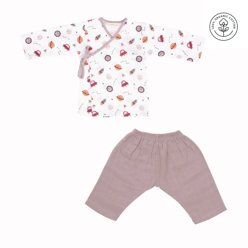 A Toddler Thing - Full Sleeve Knot Top & Pant - Space Ranger