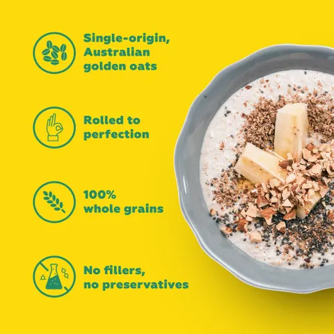 Yogabar Super Oatmeal - 100% Premium Golden Rolled Oats