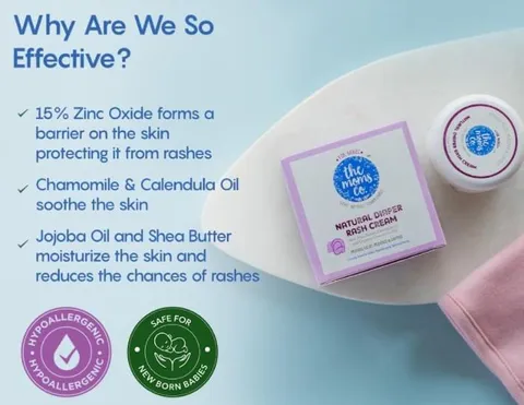 The Moms Co. Natural Diaper Rash CreamWith Mono Cartons25 GM
