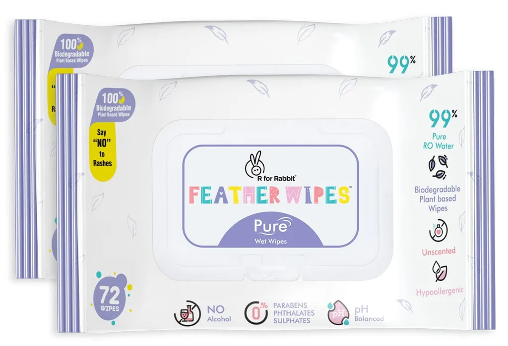 R for Rabbit Feather Pure Wipes