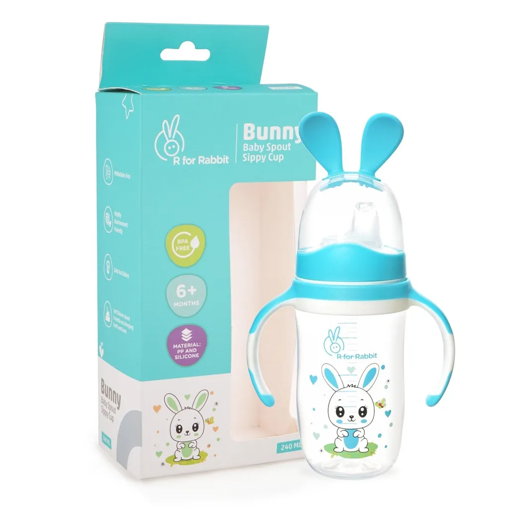 R for Rabbit Bunny Baby Spout Sippy Cup