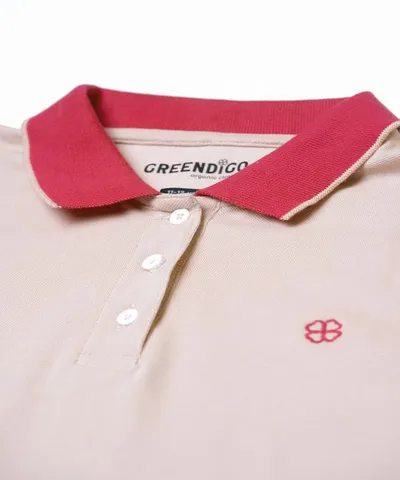 Greendigo Blush Polo Tshirt with Half Sleeves