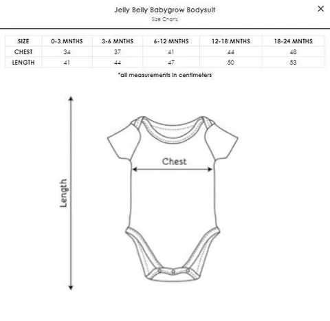 Greendigo Jelly Belly Babygrow Bodysuit