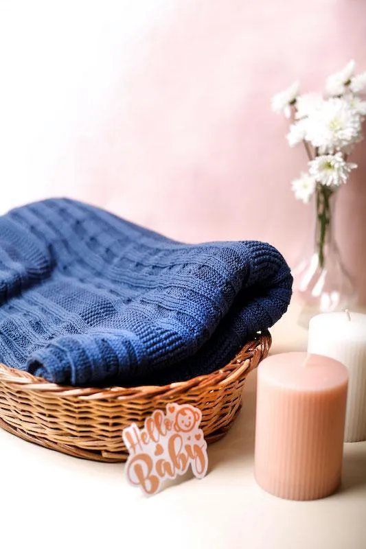 Greendigo Navy Blue Snuggly Blanket