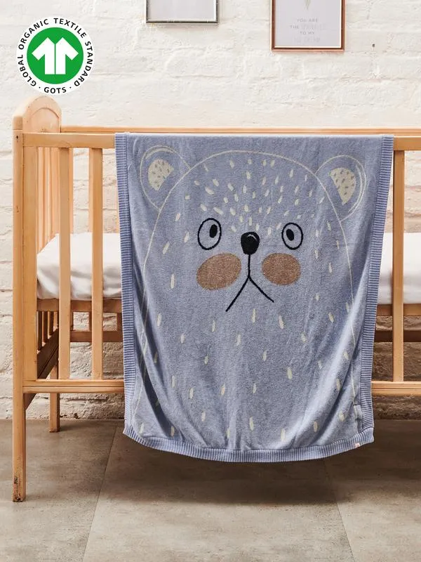 Greendigo Fuzzy Bear Baby Blanket