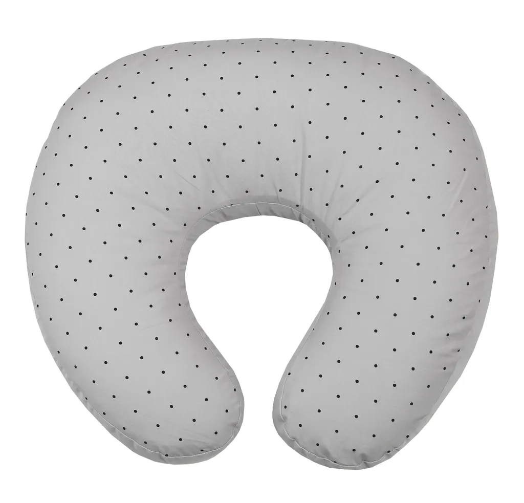 Aariro Nursing Pillow Cover - Grey Polka Print