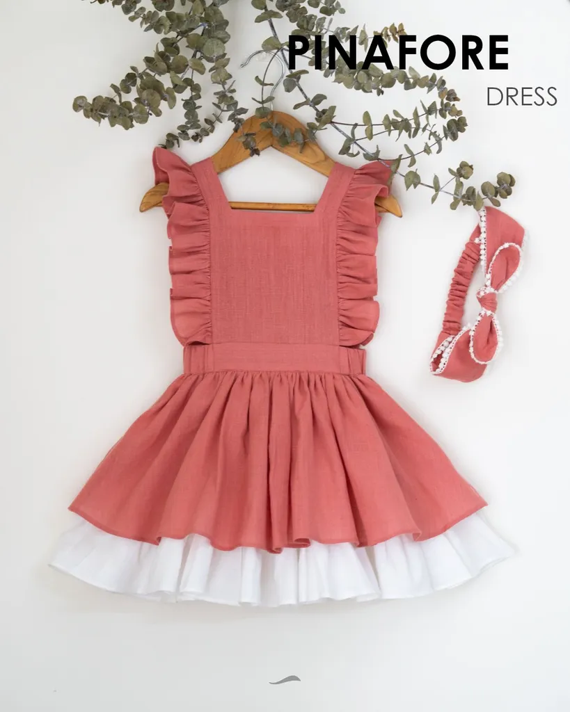 Pure Cloth Pinafore Dress for Girls