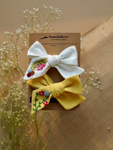 Pure Cloth Summer Flower - Embroidery Clip Combo