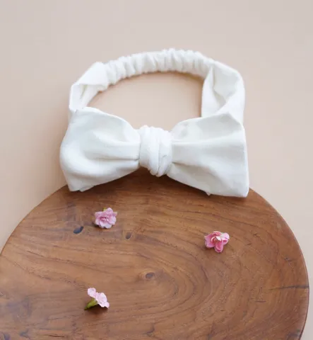 Pure Cloth Bow-Tie Headband for Girls