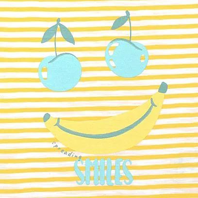 Organic Sunshine Yellow T-Shirt : Fruity Smiles