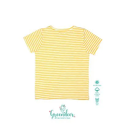 Organic Sunshine Yellow T-Shirt : Fruity Smiles