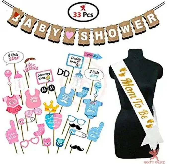 Baby Shower Kit "Boy Or Girl" Banner