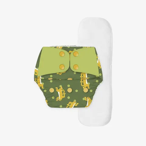 Snugkins Regular Diaper - Freesize Reusable (Fits babies 5-17kgs) - Disco Sheru