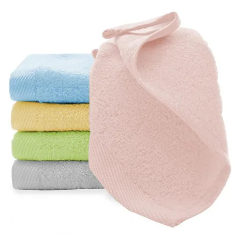 Snugkins Bamboo Baby Washcloths Multicolor (Pack of 5)