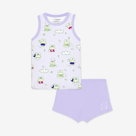 Snugkins Snugwear T Shirts Top and Shorts - Frog - Jumping Joy