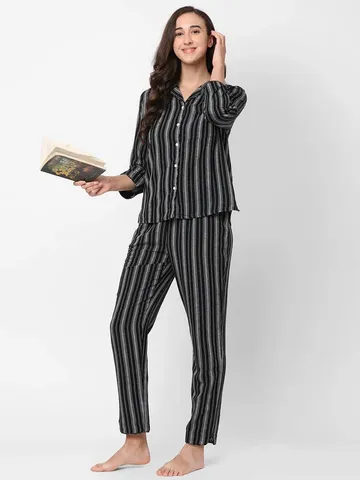 Mystere Paris girls-classic-striped-pyjama-setn001