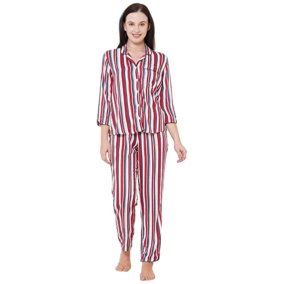 Mystere Paris Classic-Striped-Pyjama-Set